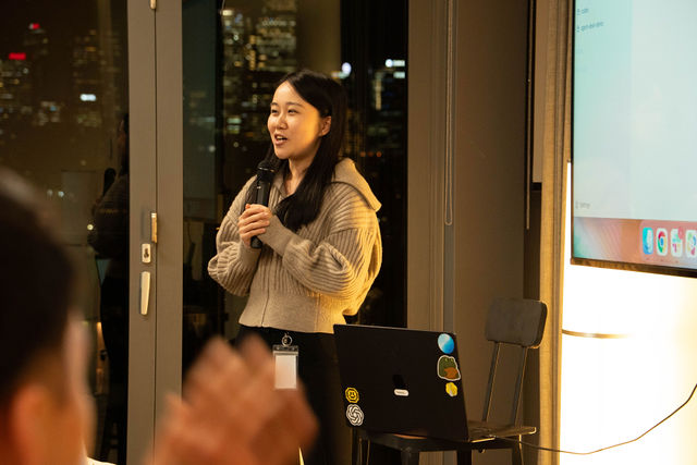 Regina Lin shares a Codex workflow with the first Sydney community meetup.